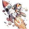Chuck the Astronaut Cat