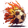 Balloon on fire