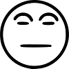 Emoji sketch neutral black