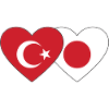 Turkey Japan Flag Heart