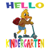 Hello Kindergarten Duck With Scooter