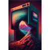 Retro Gaming Gamer Futuristic