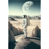 Astronaut Desert Landscape Moon Space