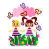 Flower girl fun in nature