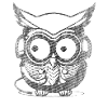 Owl white used look