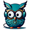 Casque turquoise Owl