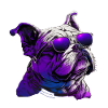 Bulldog with glasses gift