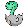 Dinosaur Egg Dino Baby Motif