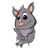 Fledermaus Familie - Fledermaus mit Baby