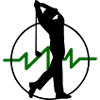 Logo Autocollant Golfer