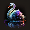 SWAN WITH ITS REFLECTION