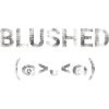 Blushed Emoji text