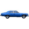 Old blue American car