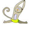 Meditate le singe au yoga