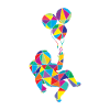 Low Poly Astronom Poly Astronaut