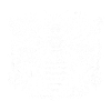 White bee with Aztec pattern
