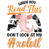 Axolotl Queue Cadeau Amphibien Axolotl