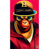Cool monkey with gold chain