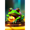 Frog with Gold Ball