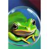 Frog in a bubble