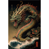 Japanese Dragon Waves Japan Monster
