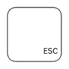 Keyboard escape shirt esc