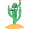 Cactus with cigar