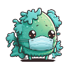 Bacterium with mask