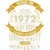 Avril 1972 Millésime anniversaire