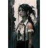 Gothic Mädchen Anime Emo Girl