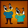 Two cheerful chipmunks