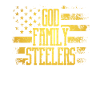 Dieu. Famille. Steelers. Drapeau américain