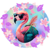 Pink flamingo