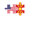 Macédoine drapeau américain, Macédoine