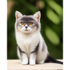 Chat persan blanc