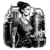Craft Beer Brewing Woman Brewmaster