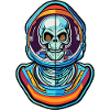 Skeleton in a spacesuit