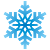 Light blue snowflake