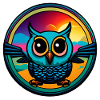Cute Owl Circle