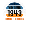 80e anniversaire millésime 1943