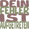 fehler aufgetreten II