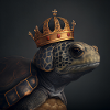 SKILDPADDE med CRONE, KING, moderne kunst