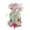 Anatomical Heart And Flowers