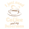 Coffee Doberman lover