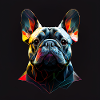 French Bulldog, Polygon Design