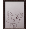 Cute fox hipster frame