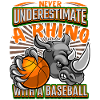Basketball funny Rhinoceros, Rhino saying