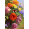 Flowers and butterfly
