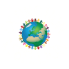 Extinction Rebellion Human Necklace White