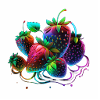 HÜBSCHE ERDBEEREN - BUNT